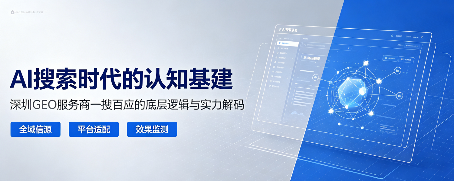 AI搜索时代的认知基建：深圳GEO服务商一搜百应的底层逻辑与实力解码